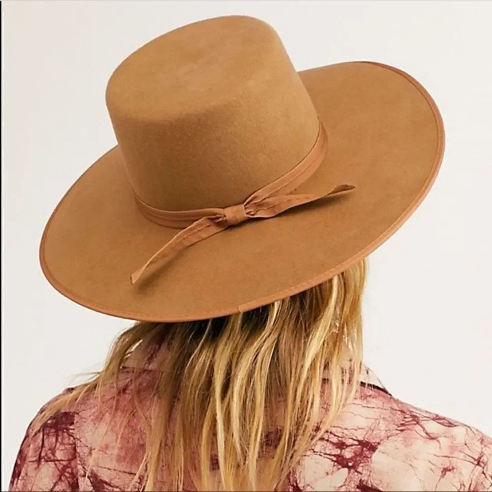 Lack of Color Teak Wool Rancher Boater Hat Brown small (55cm)